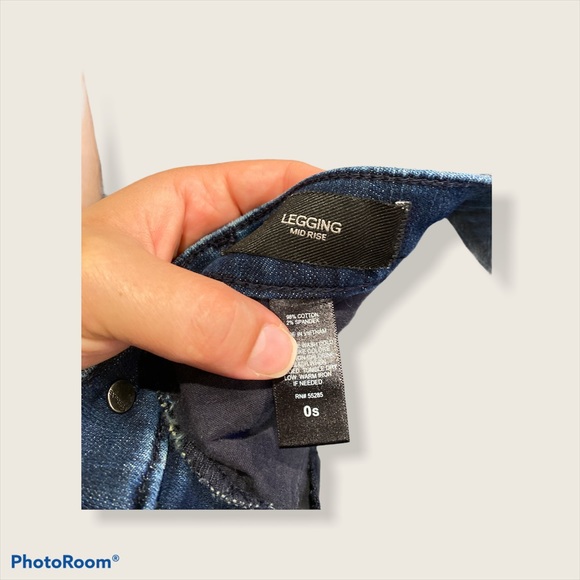 Express mid rise jean leggings size 0S - Picture 6 of 8